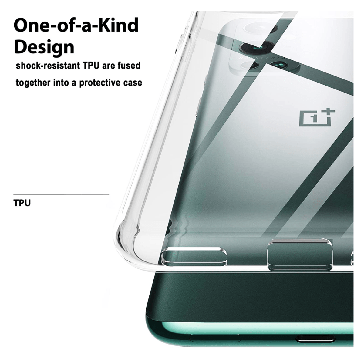 Crystal Clear Case for OnePlus 9 — Clear