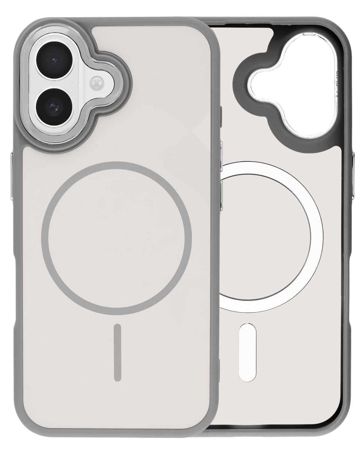MagSafe Heavy-Duty Shockproof Case for iPhone 16 — Gray