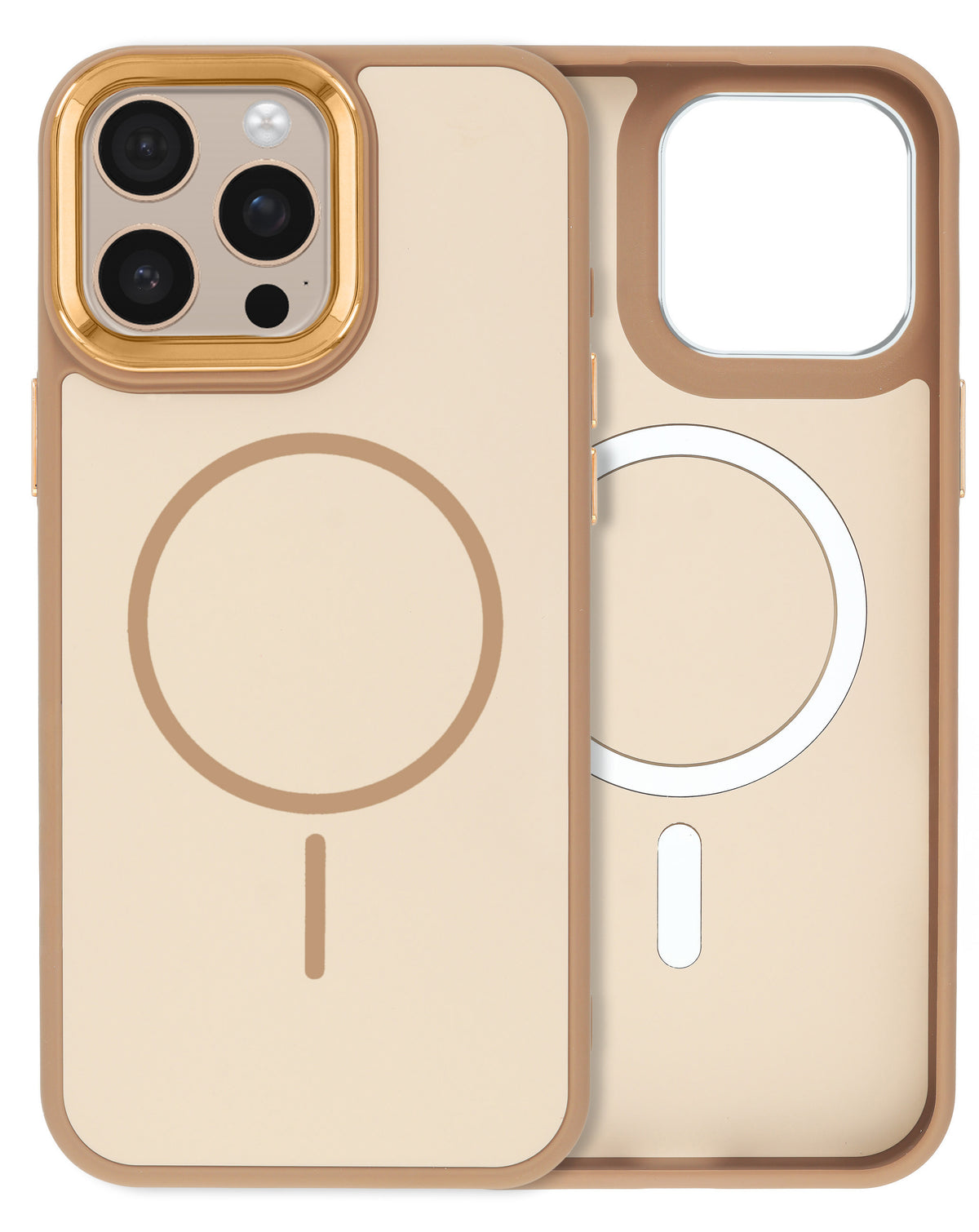 MagSafe Heavy-Duty Shockproof Case for iPhone 16 Pro — Brown