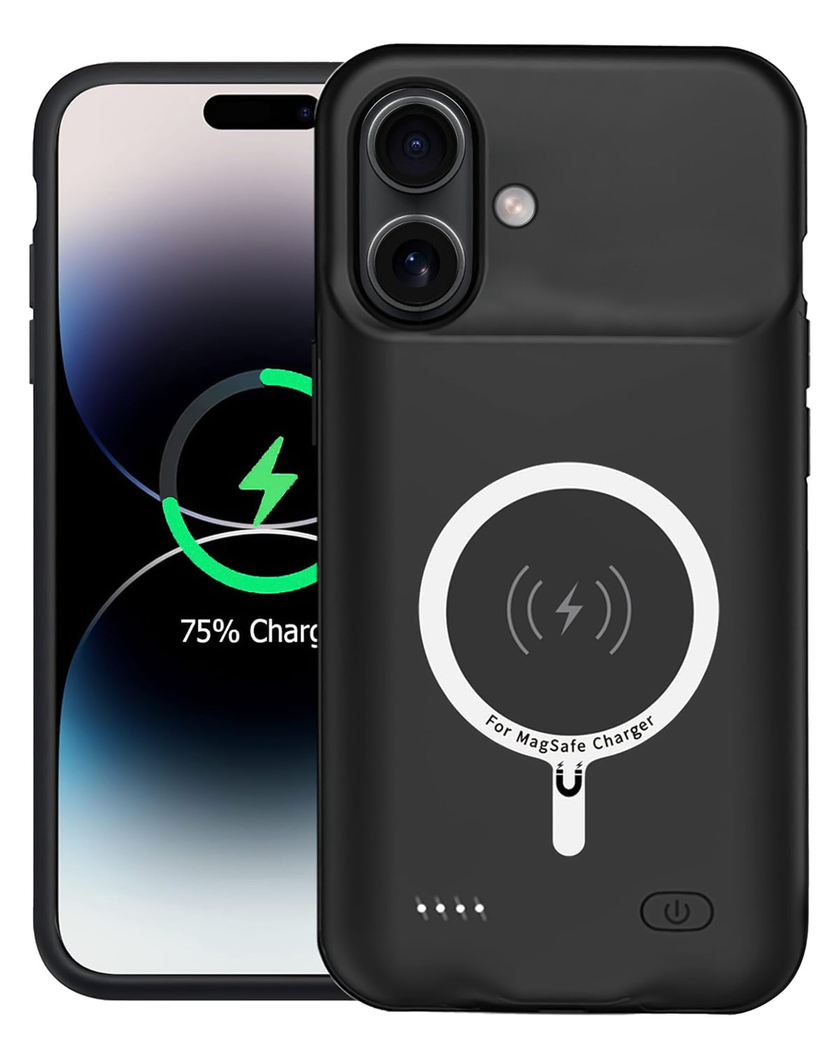 Slim Charging Case with Msafe Charging for iPhone 16 Plus — 8500 mAh