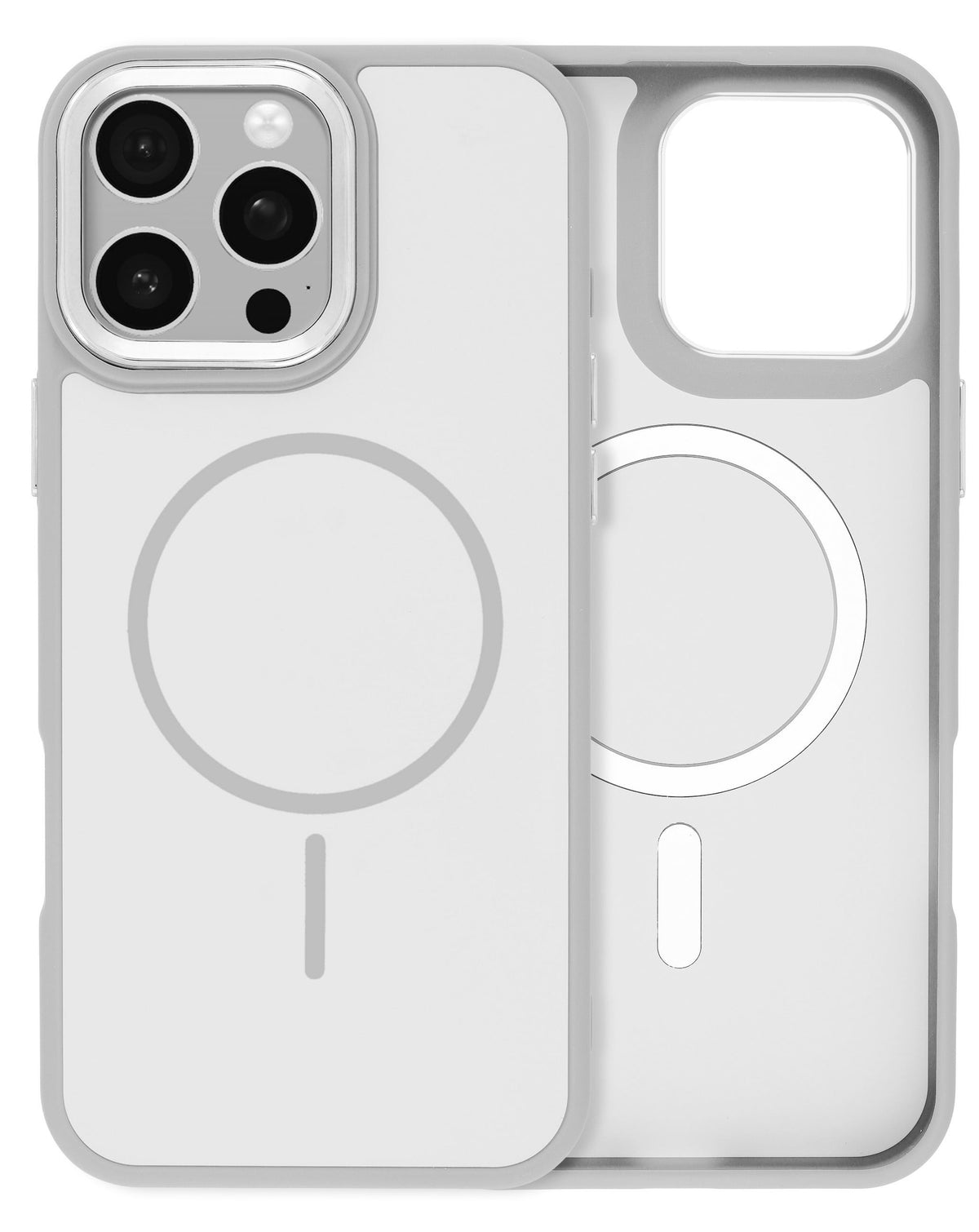 MagSafe Heavy-Duty Shockproof Case for iPhone 16 Pro Max — Gray