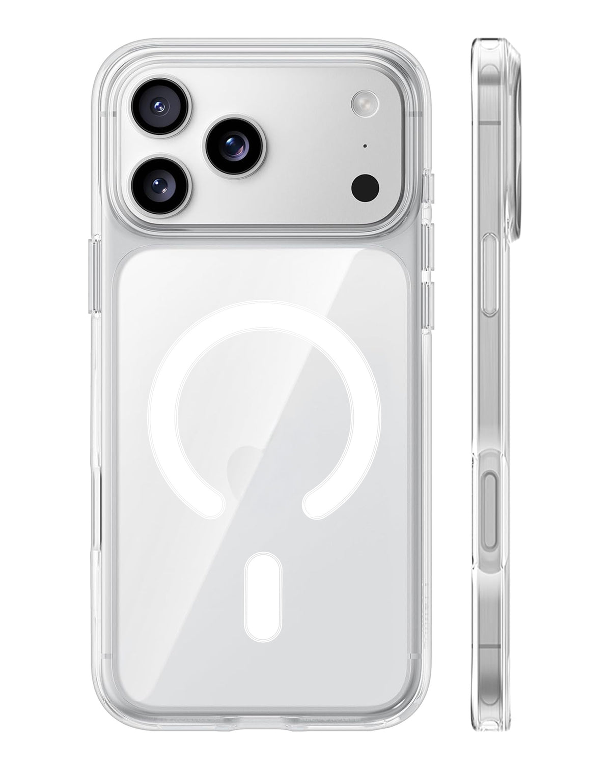 Crystal Clear Wireless-Charging Compatible Case for iPhone 17 Pro / 18 Pro — Clear
