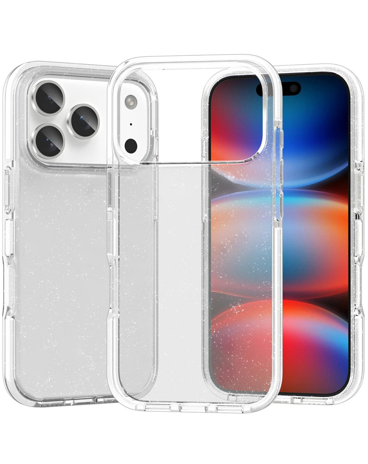 Heavy-Duty Shockproof Crystal Clear Case for iPhone 17 Pro — Clear