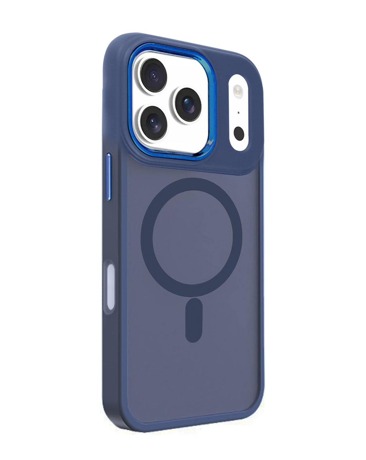 Magnetic Wireless-Charging Compatible Case for iPhone 17 Pro / 18 Pro — Navy