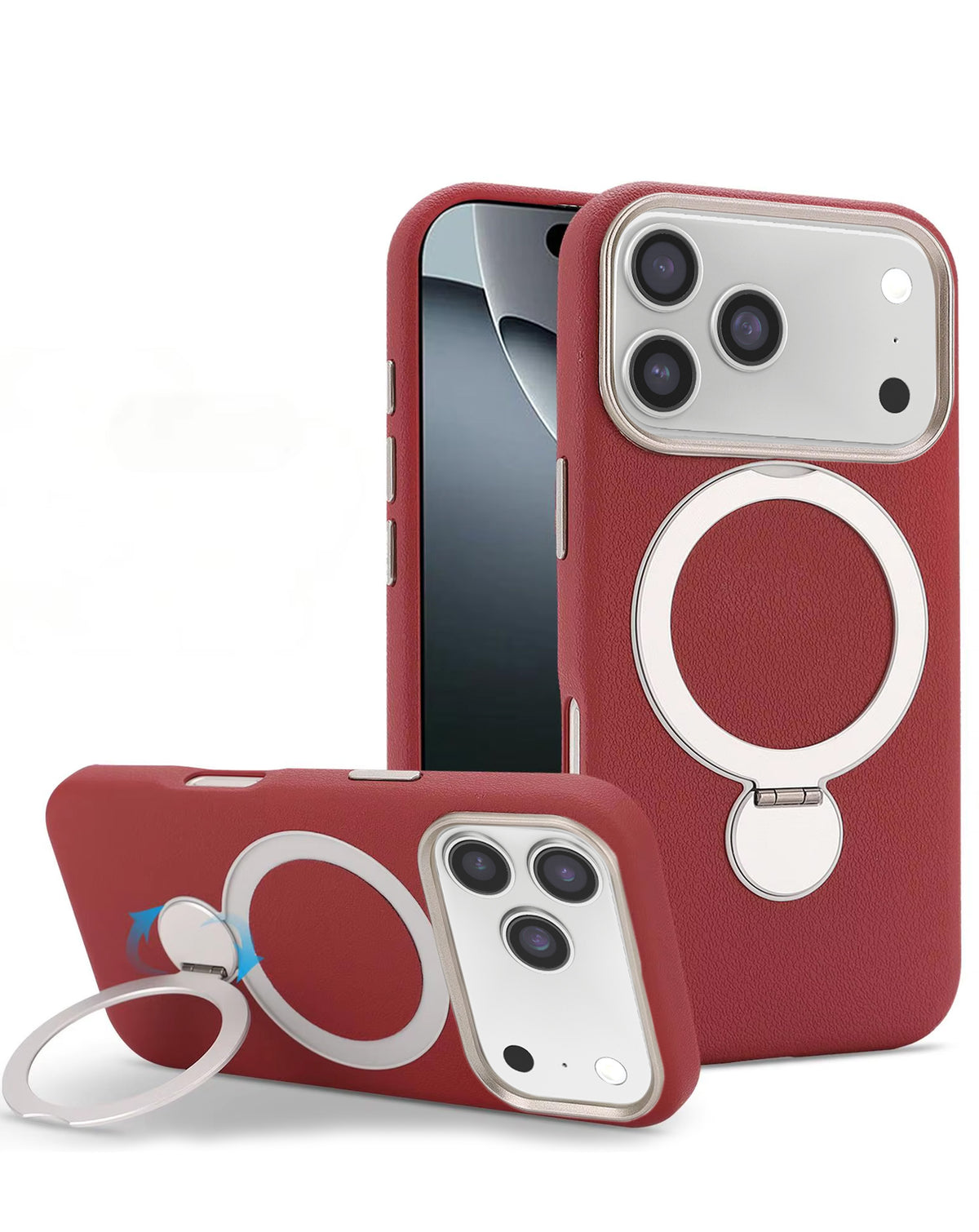 Magnetic Kickstand Soft Silicone Case for iPhone 17 Pro / 18 Pro