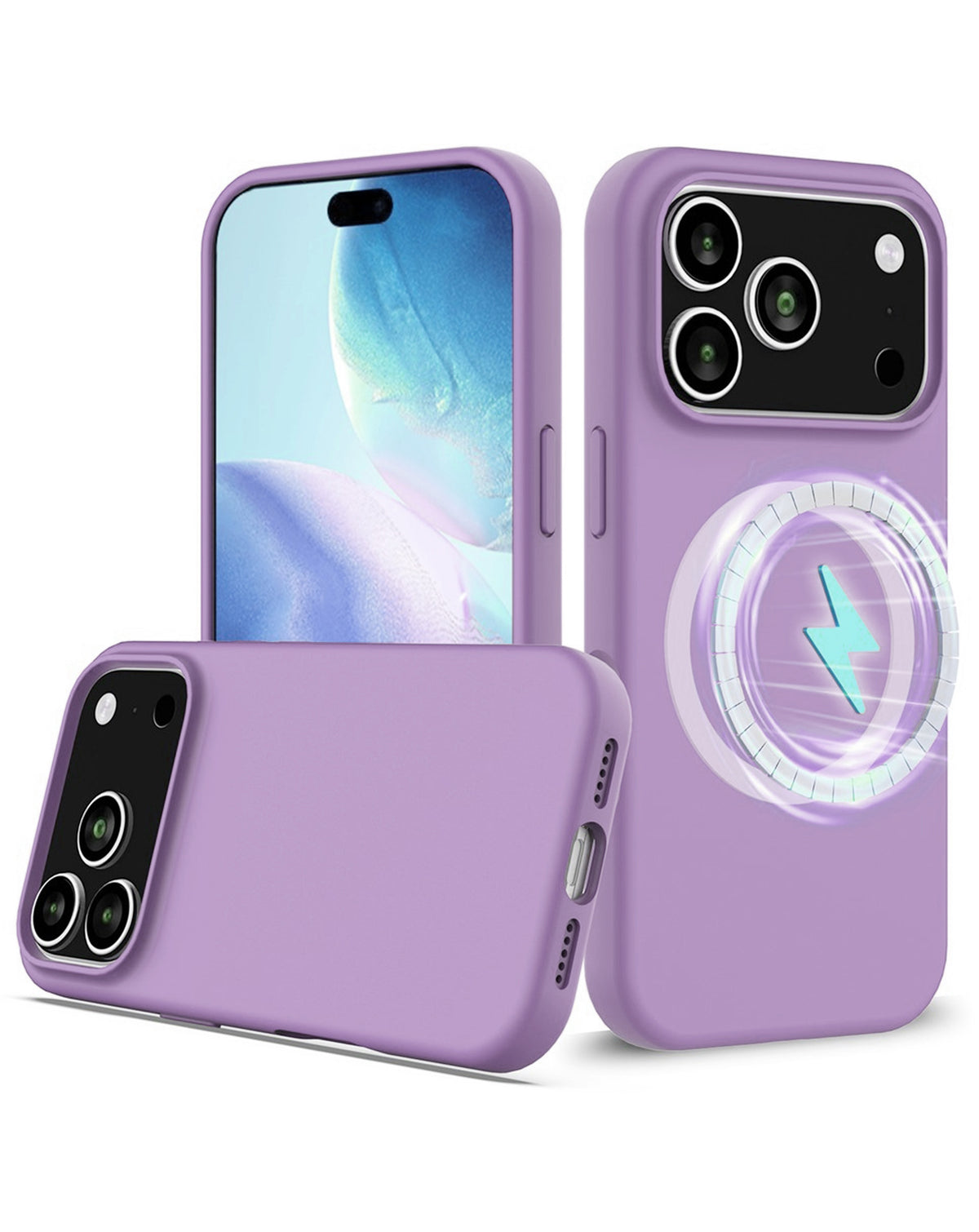 Soft Silicone Wireless-Charging Compatible Case for iPhone 17 Pro / 18 Pro