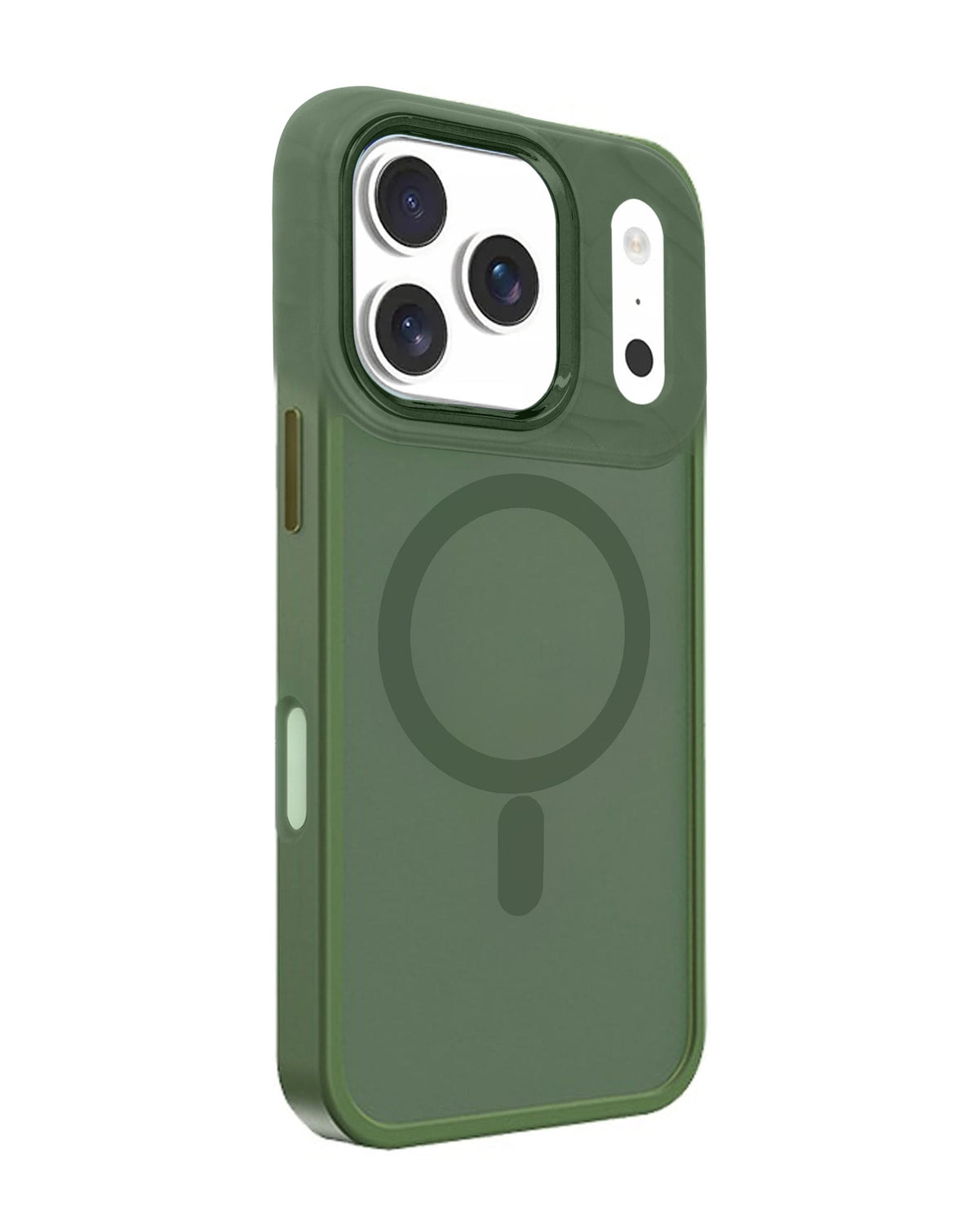 Magnetic Wireless-Charging Compatible Case for iPhone 17 Pro Max / 18 Pro Max — Dark Green