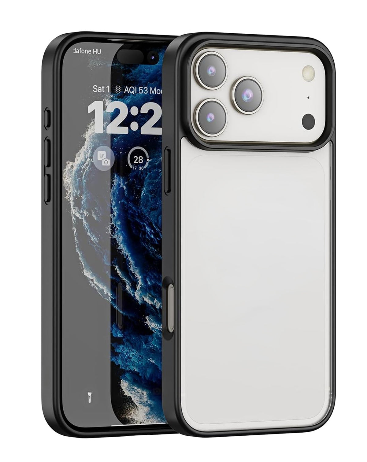 Hybrid Case for iPhone 17 Pro Max / 18 Pro Max — Black