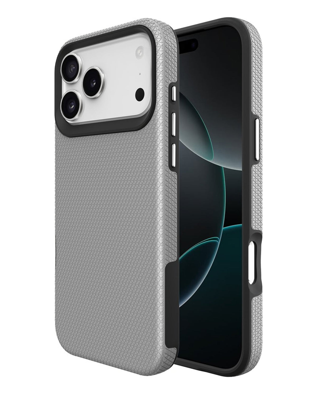 Heavy-Duty Shockproof Case for iPhone 17 Pro Max / 18 Pro Max — Silver