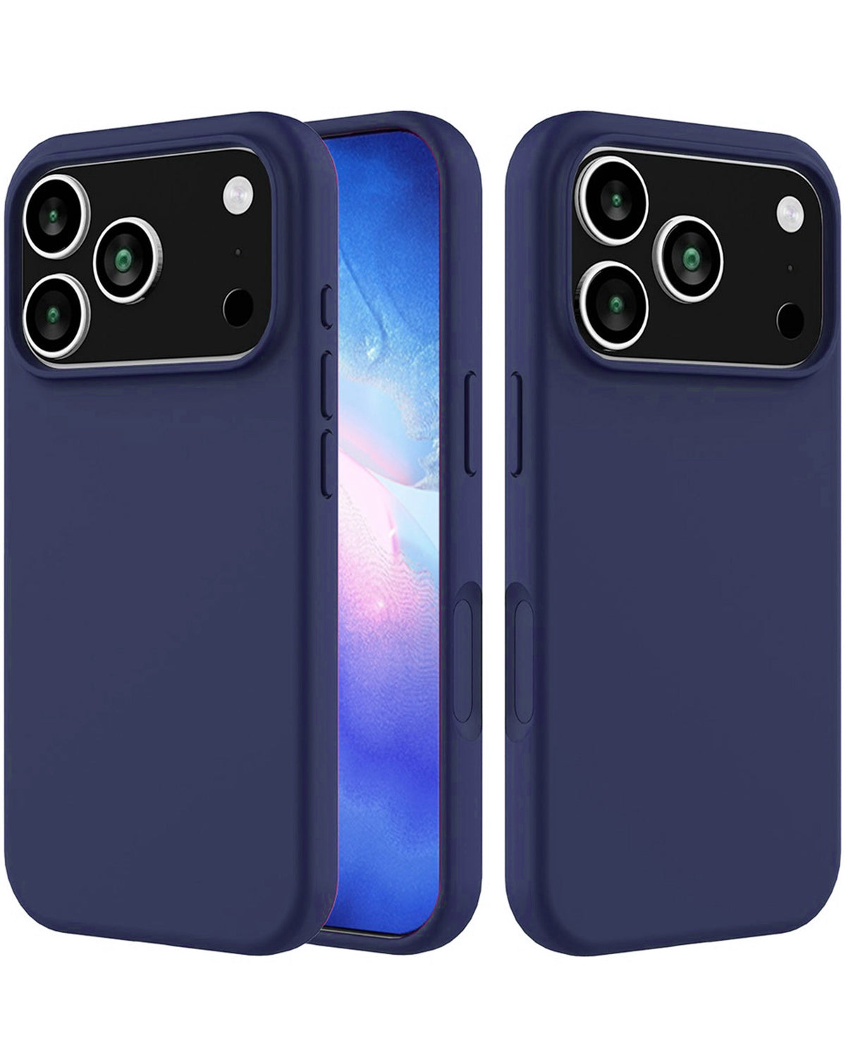 Soft Silicone Case for iPhone 17 Pro Max / 18 Pro Max — Navy