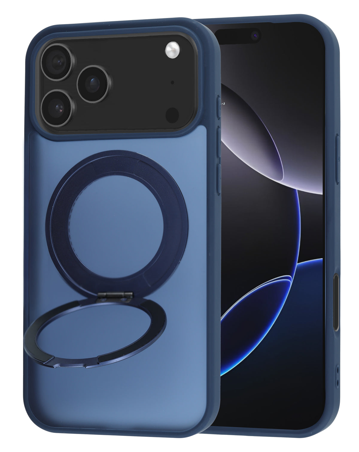Magnetic Kickstand Full-Body Case for iPhone 17 Pro Max / 18 Pro Max — Navy