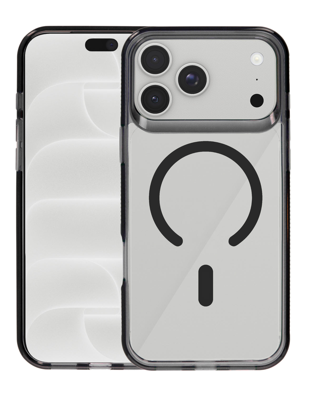 Magnetic Crystal Clear Case for iPhone 17 Pro Max / 18 Pro Max — Black