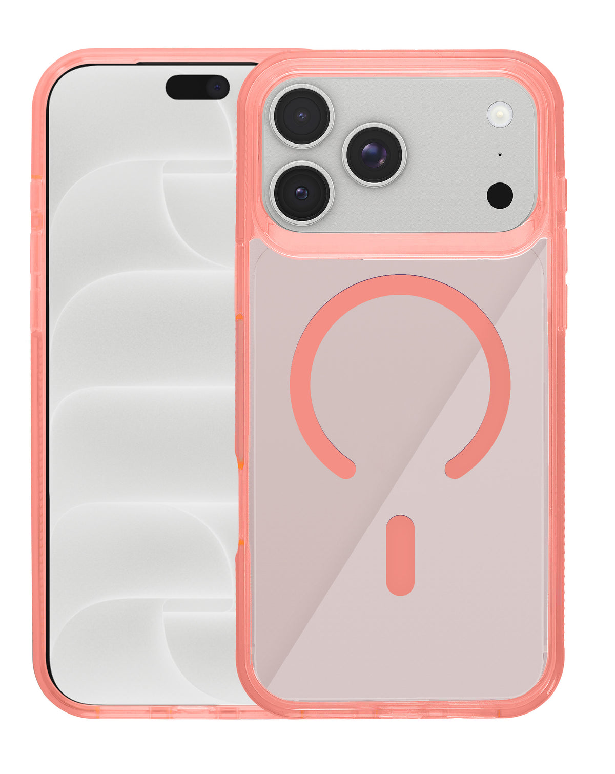 Magnetic Crystal Clear Case for iPhone 17 Pro Max / 18 Pro Max — Pink