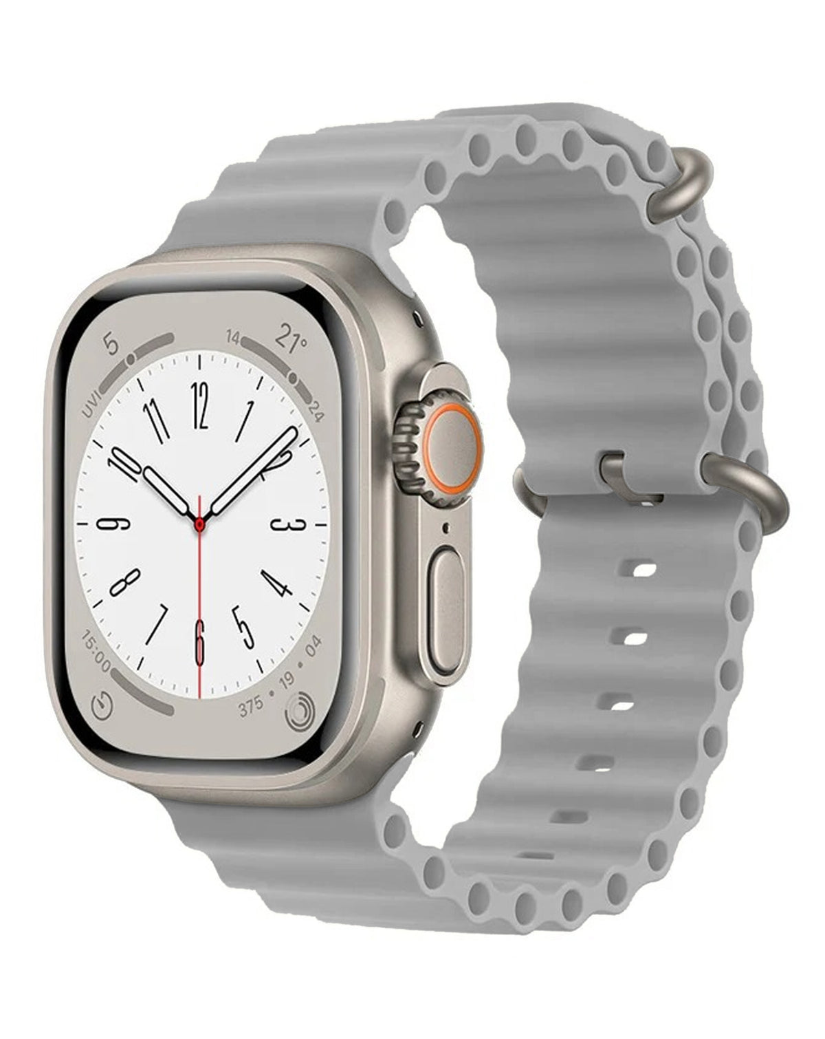 Soft Silicone Strap for Apple Watch 38 / 40 / 41mm — Cloud Gray