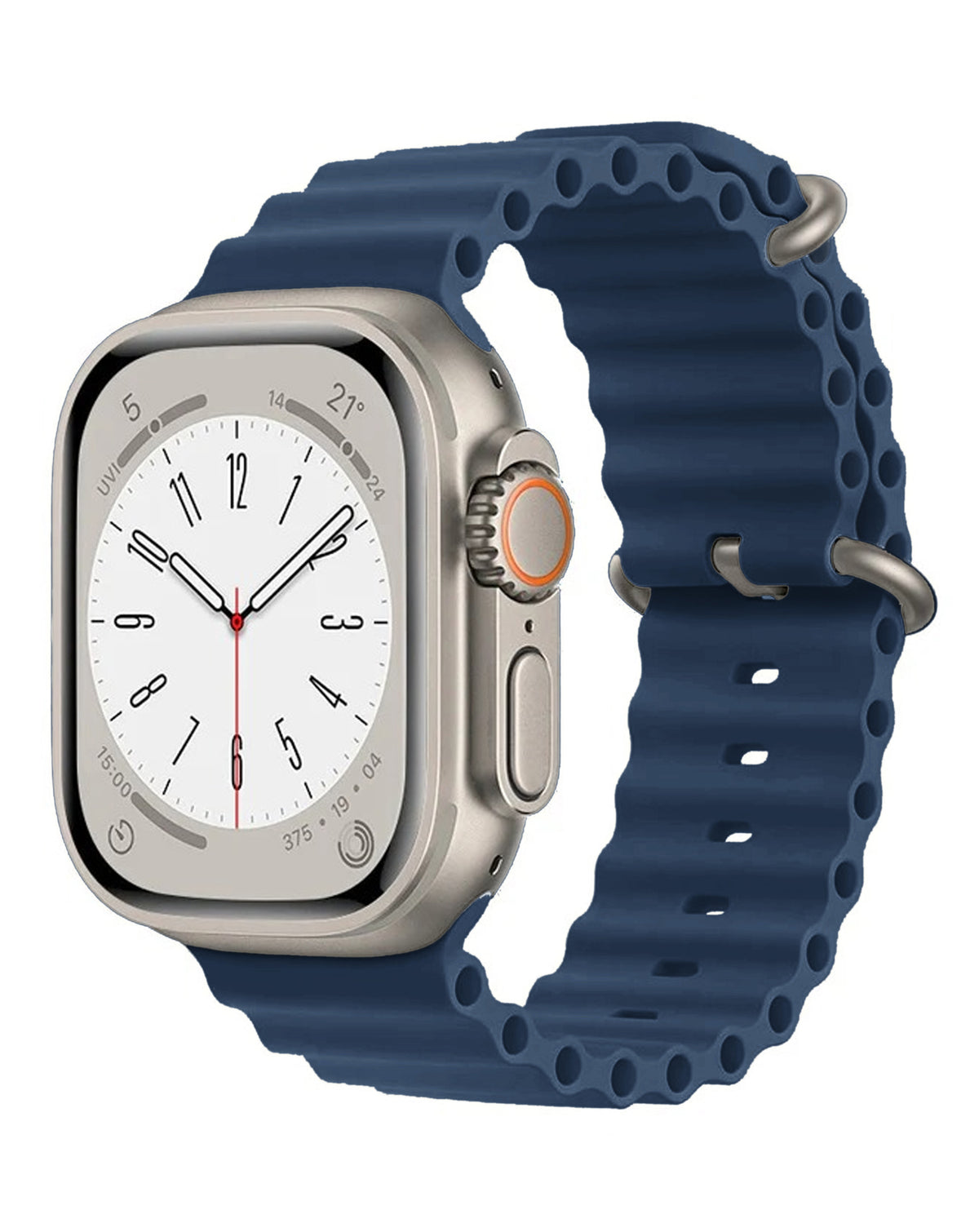 Soft Silicone Strap for Apple Watch 38 / 40 / 41mm — Deep Blue