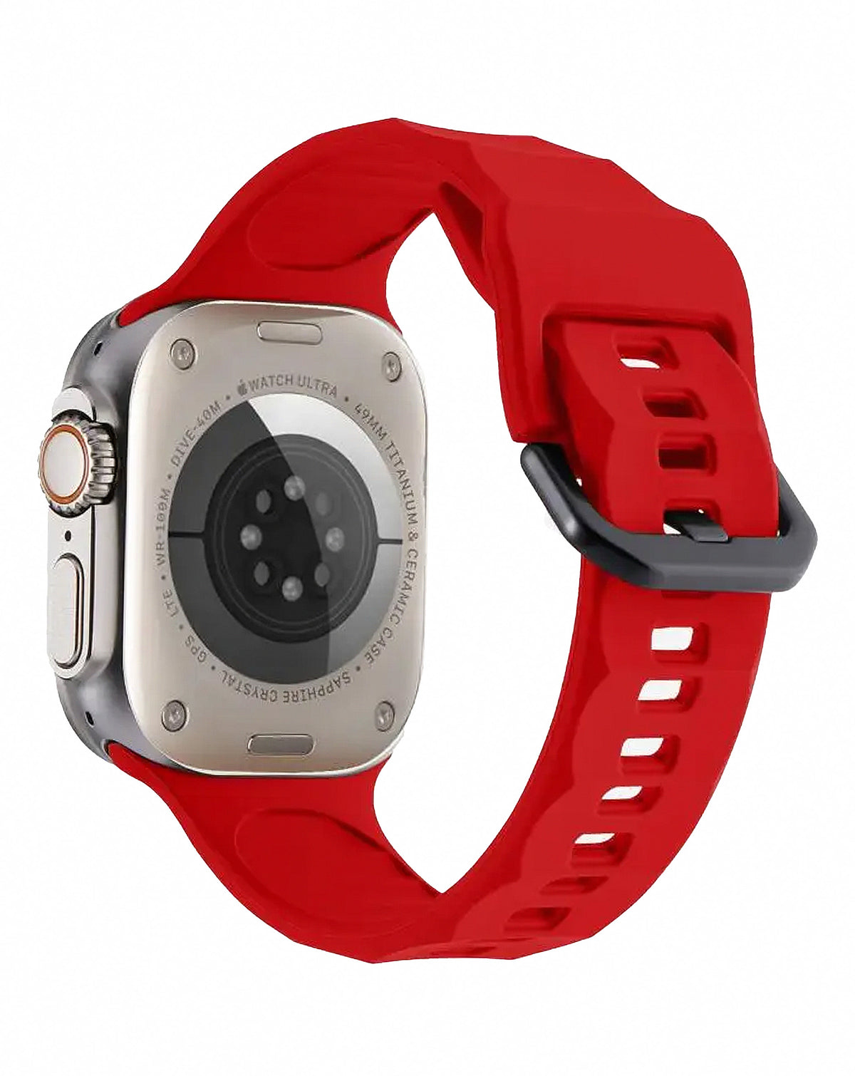 Soft Silicone Strap for Apple Watch 38 / 40 / 41mm — Red