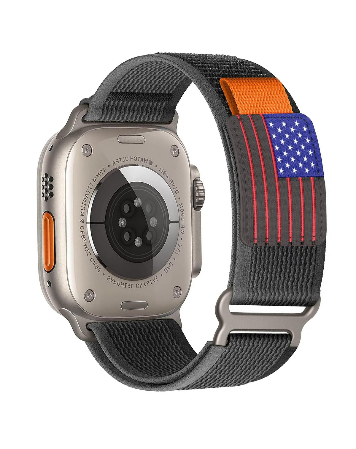 Replacement Strap for Apple Watch 42 / 44 / 45 / 46 / 49mm — Black Gray