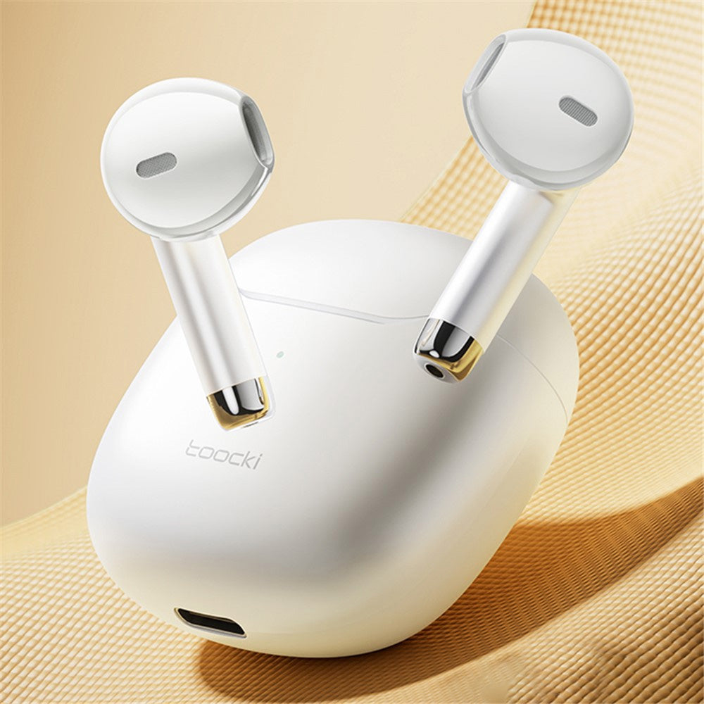 Toocki TWS Bluetooth 5.3 Wireless Earbuds — White
