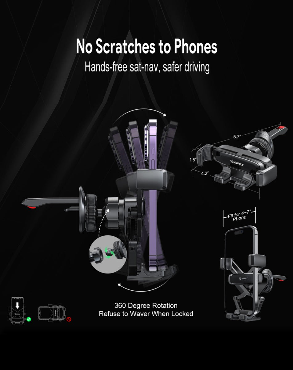Esoulk Gravity Air Vent Car Phone Holder