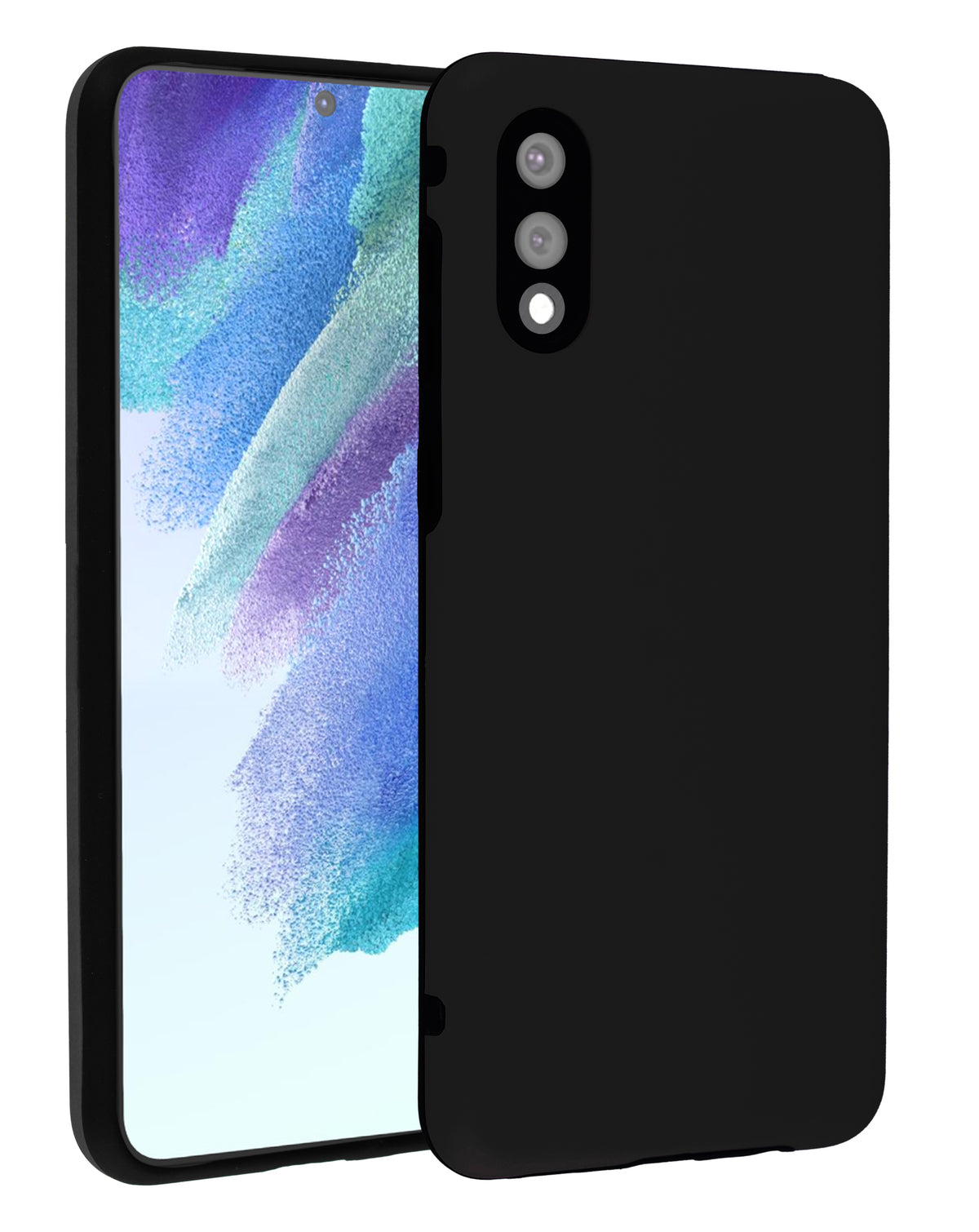 Soft Silicone Case for Galaxy A02 — Black