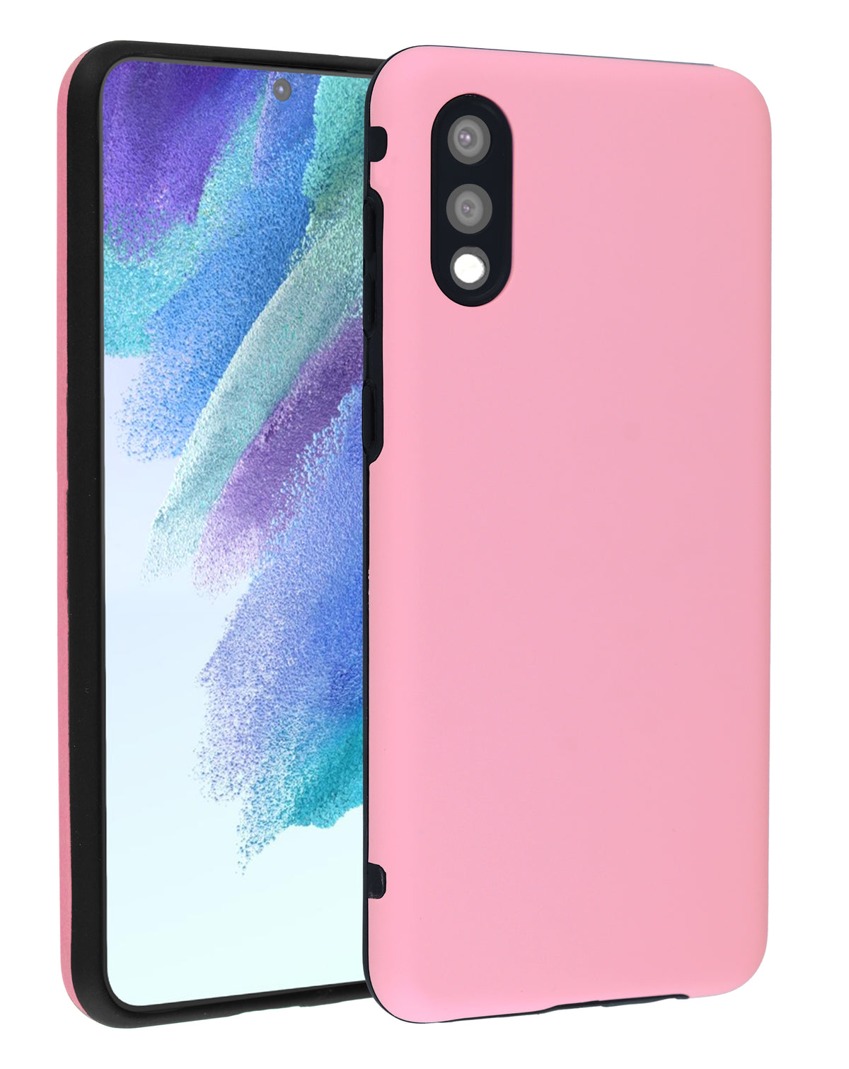 Soft Silicone Case for Galaxy A02 — Light Pink