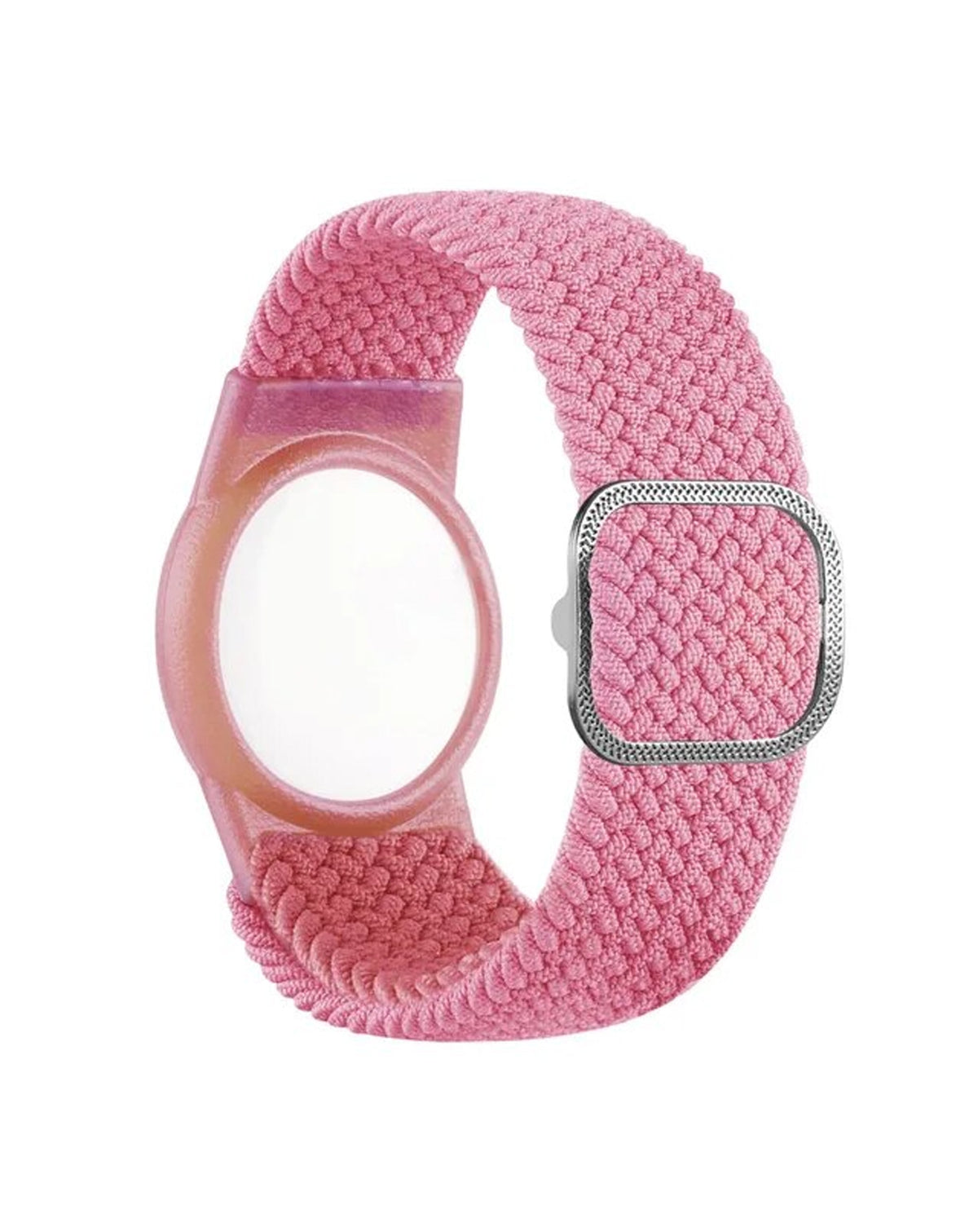 Airtag Wristband Nylon Watch Band - Pink