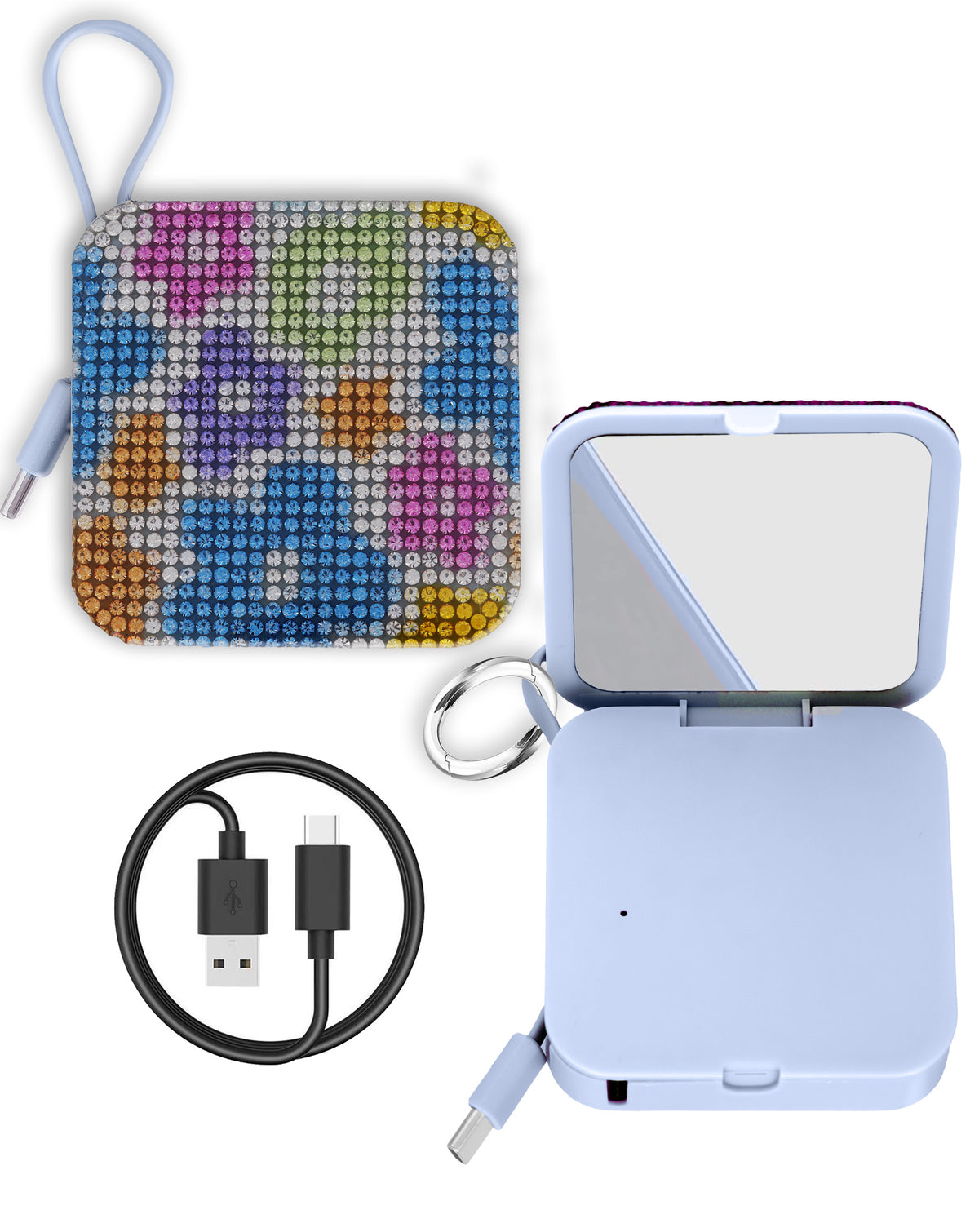 Bytech Whimsy Bling Power Bank — 4000 mAh, Blue