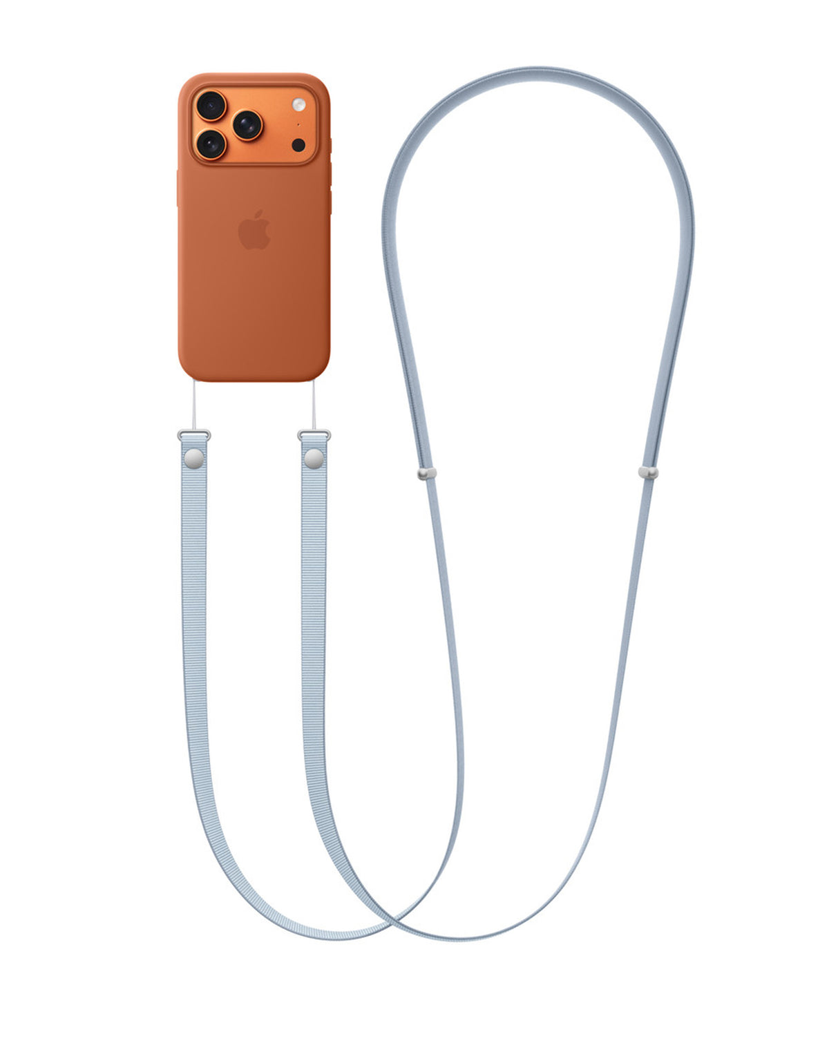Lanyard Crossbody For Phone Case / Adjustable Neck Hanging - Light Blue — 3.6ft