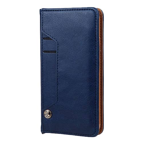 Wallet Leather Case for Galaxy A20E — Dark Blue