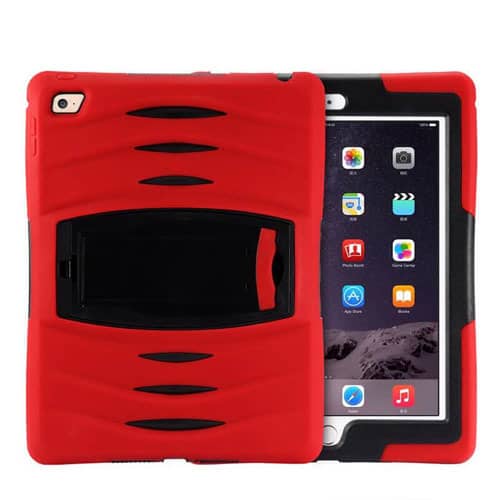 Heavy-Duty Shockproof Case for iPad 2 / 3 / 4 — Red