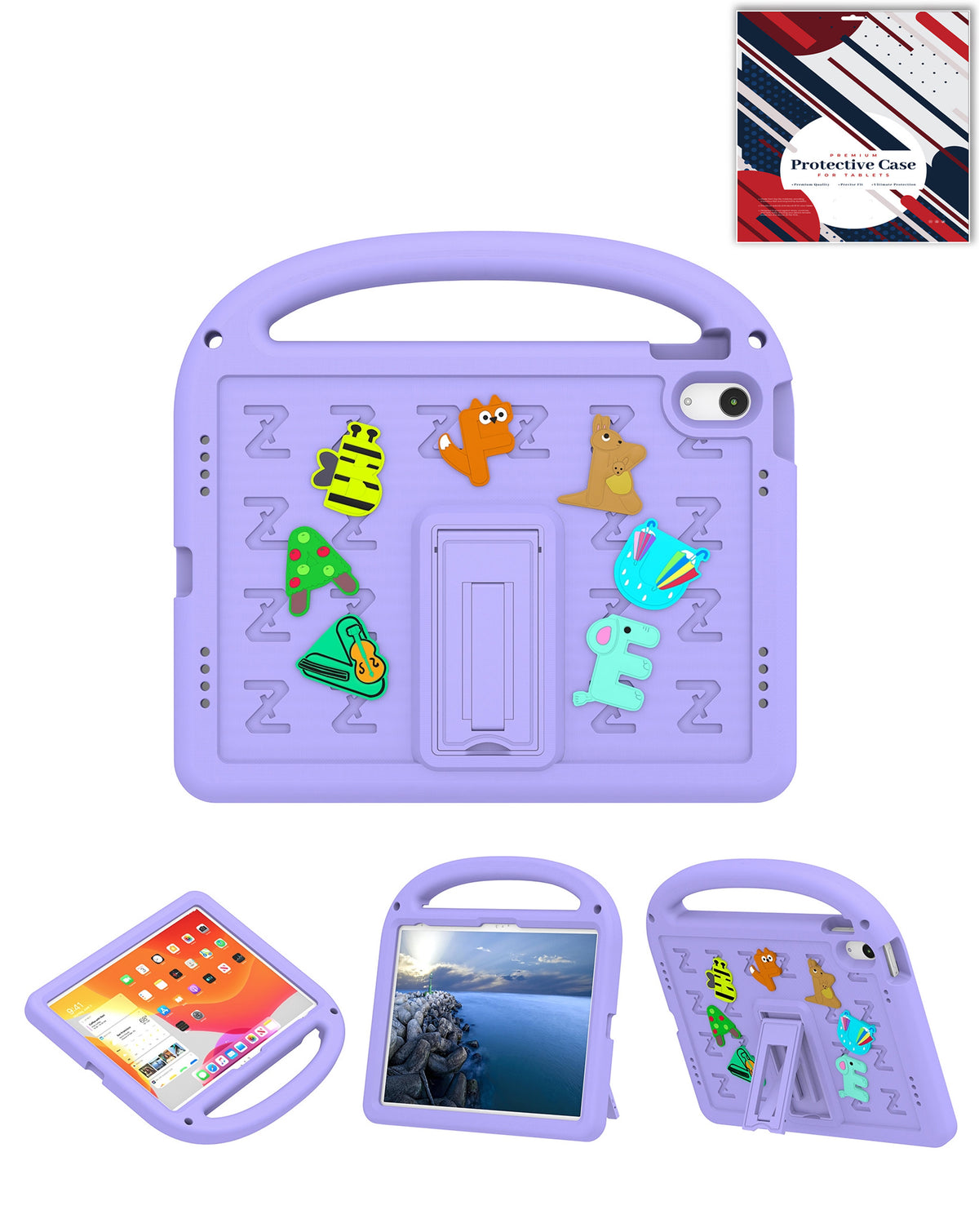 Heavy-Duty Shockproof Case for iPad 10 2022 10.9 — Purple