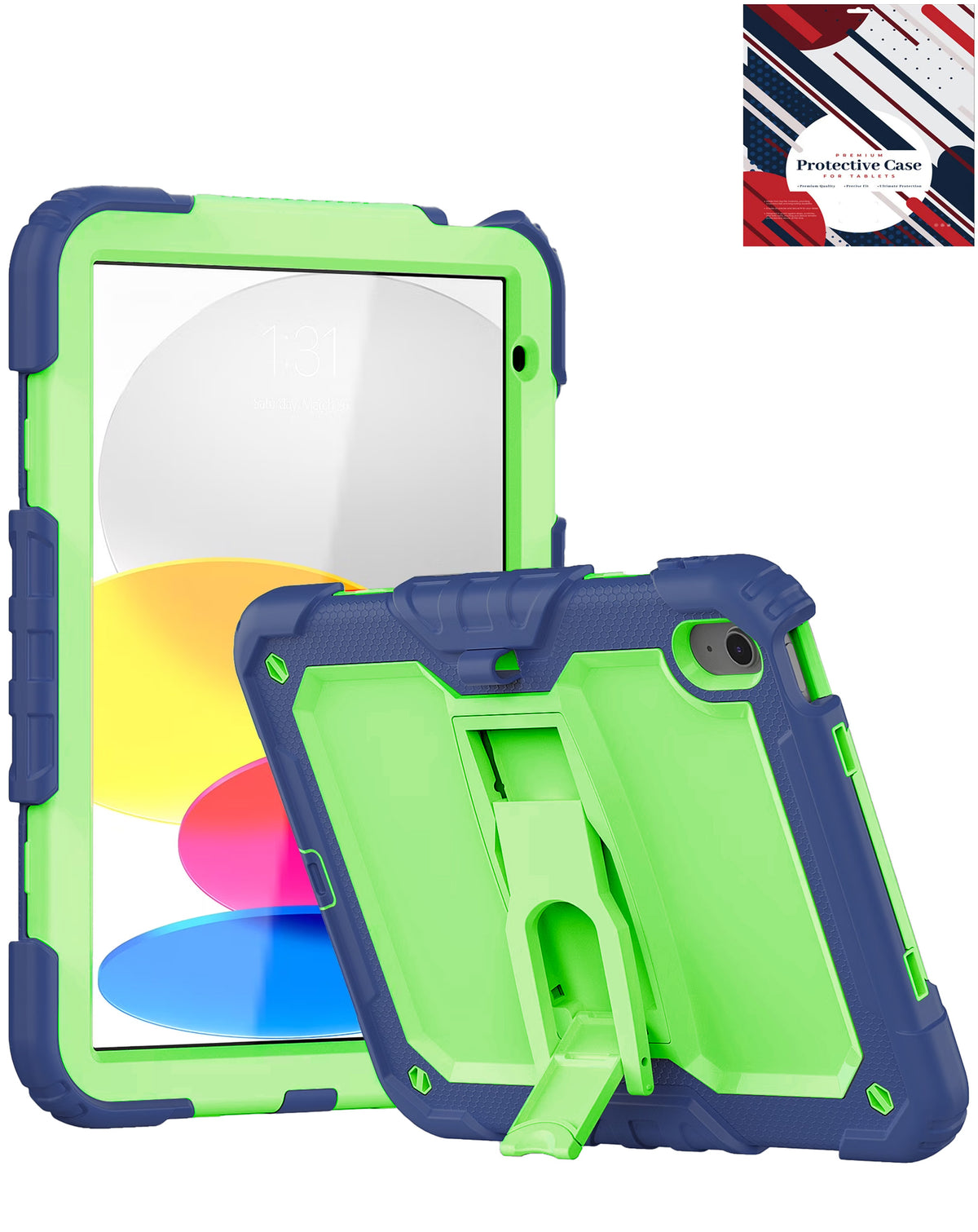 Heavy-Duty Shockproof Kickstand Case for iPad 10 2022 10.9