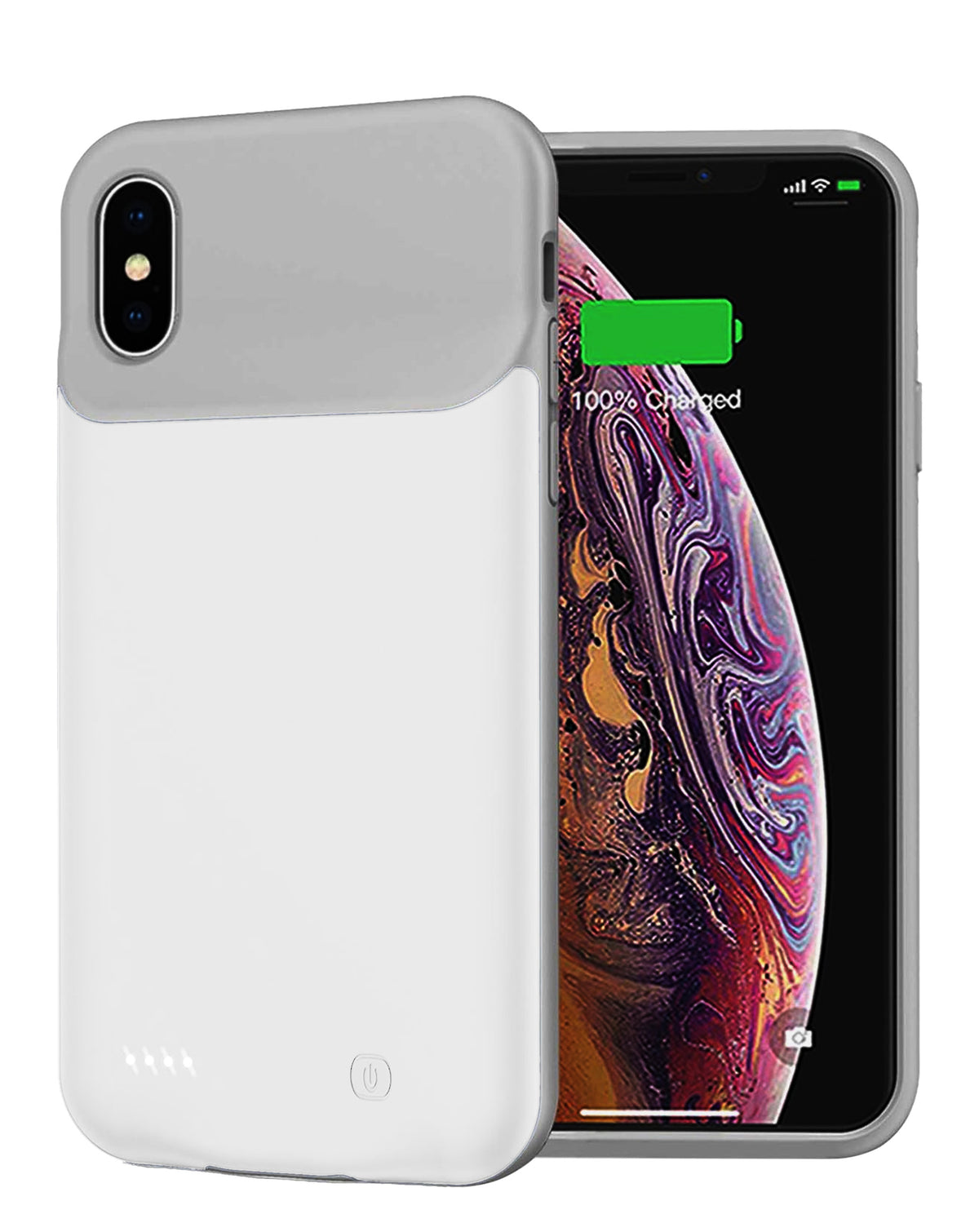 iPhone X/xs Slim Protective Battery Case — 3200 mAh, Gray