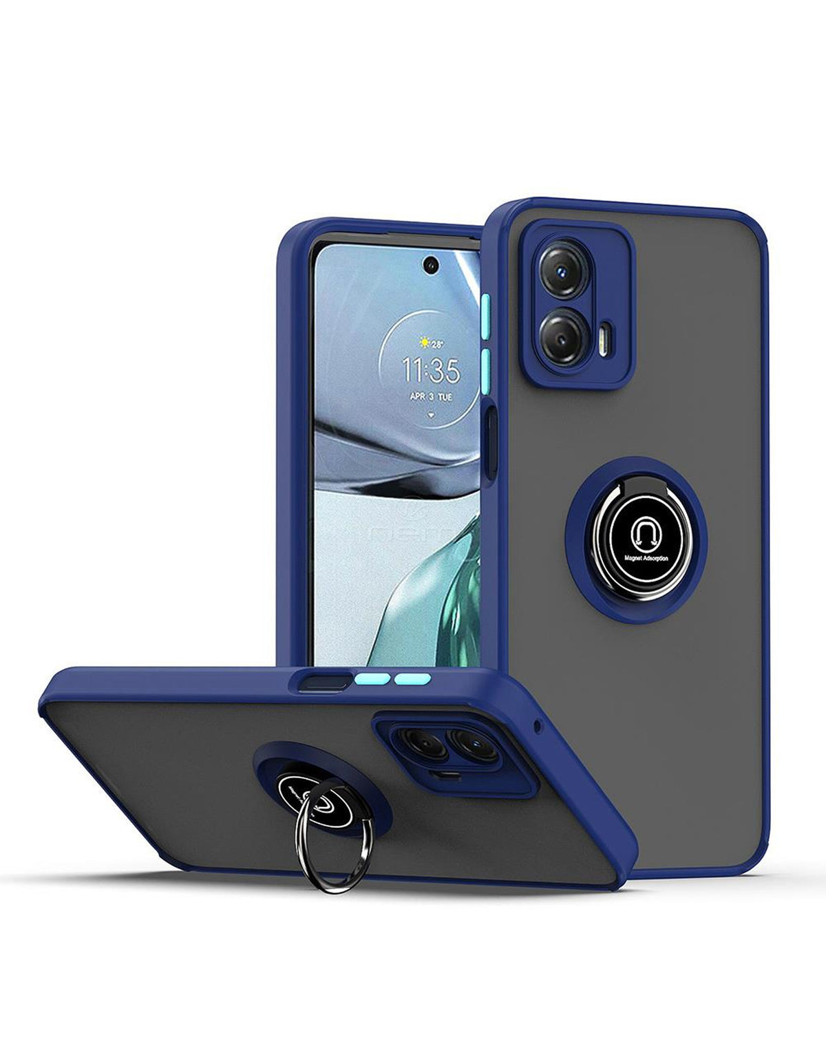 Kickstand Case for Moto Edge+ 2023 — Navy Blue