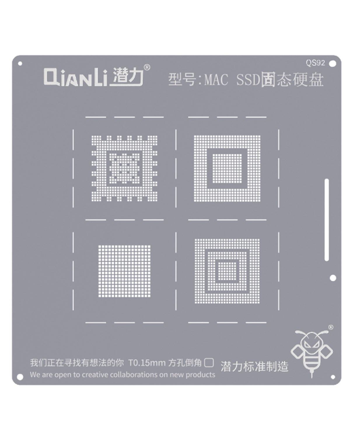 QianLi Bumblebee QS92 Stencil for Mac SSD — Not Returnable