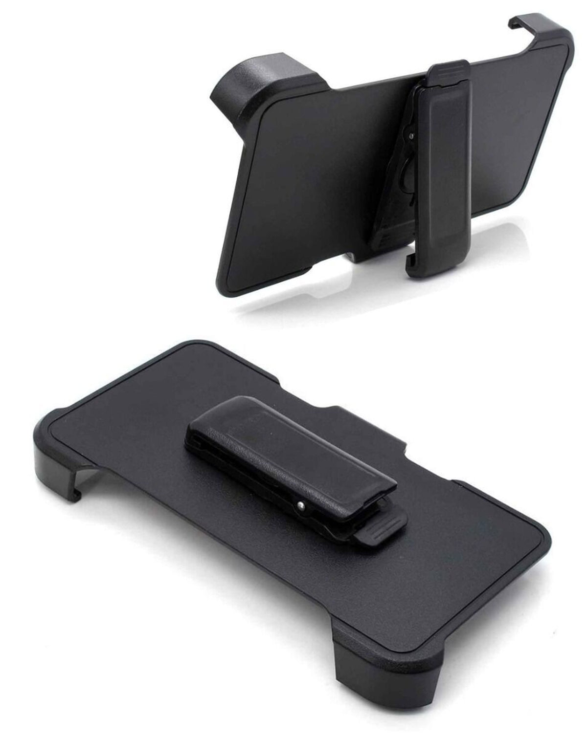 Heavy-Duty Shockproof Belt-Clip Holster Case for Galaxy S25 Ultra — Black