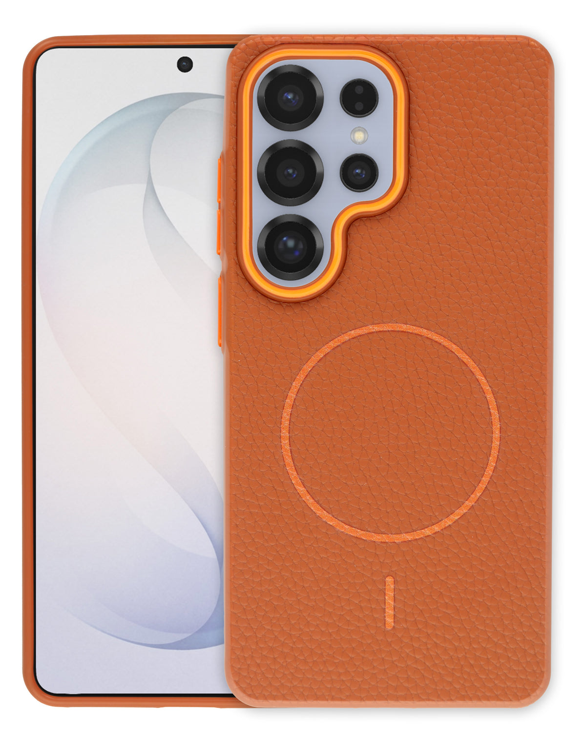 Magnetic Leather Case for Galaxy S25 Ultra