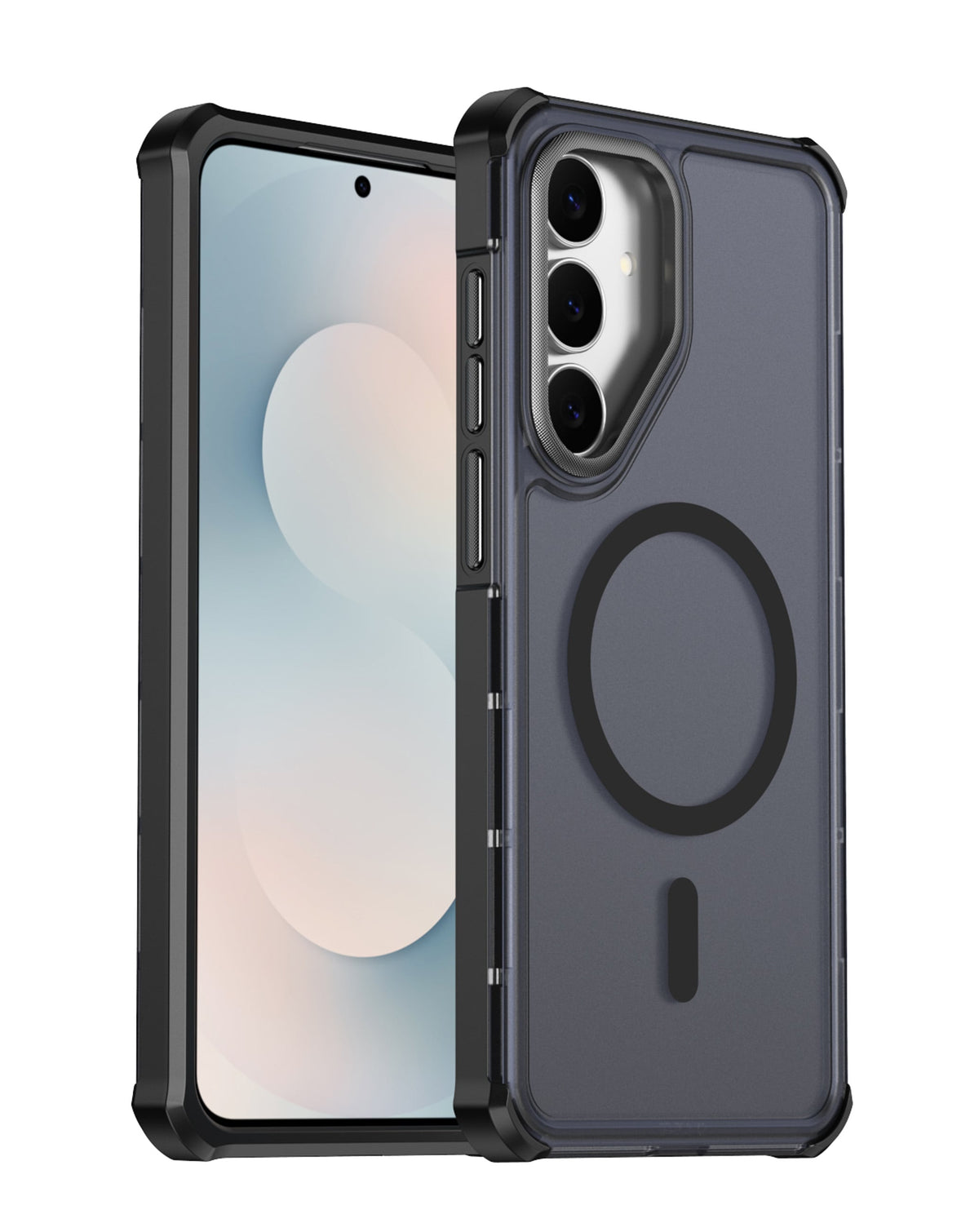 Heavy-Duty Shockproof Wireless-Charging Compatible Case for Galaxy S26FE — Black
