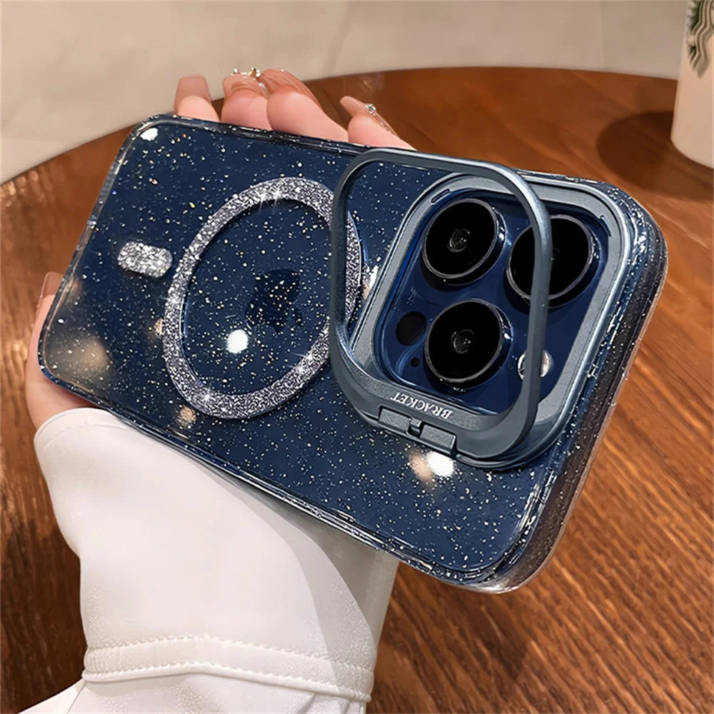 The Sparkle — Glitter MagSafe Case with Stand
