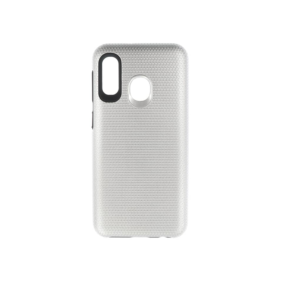 Heavy-Duty Shockproof Case for Galaxy A20E — Silver