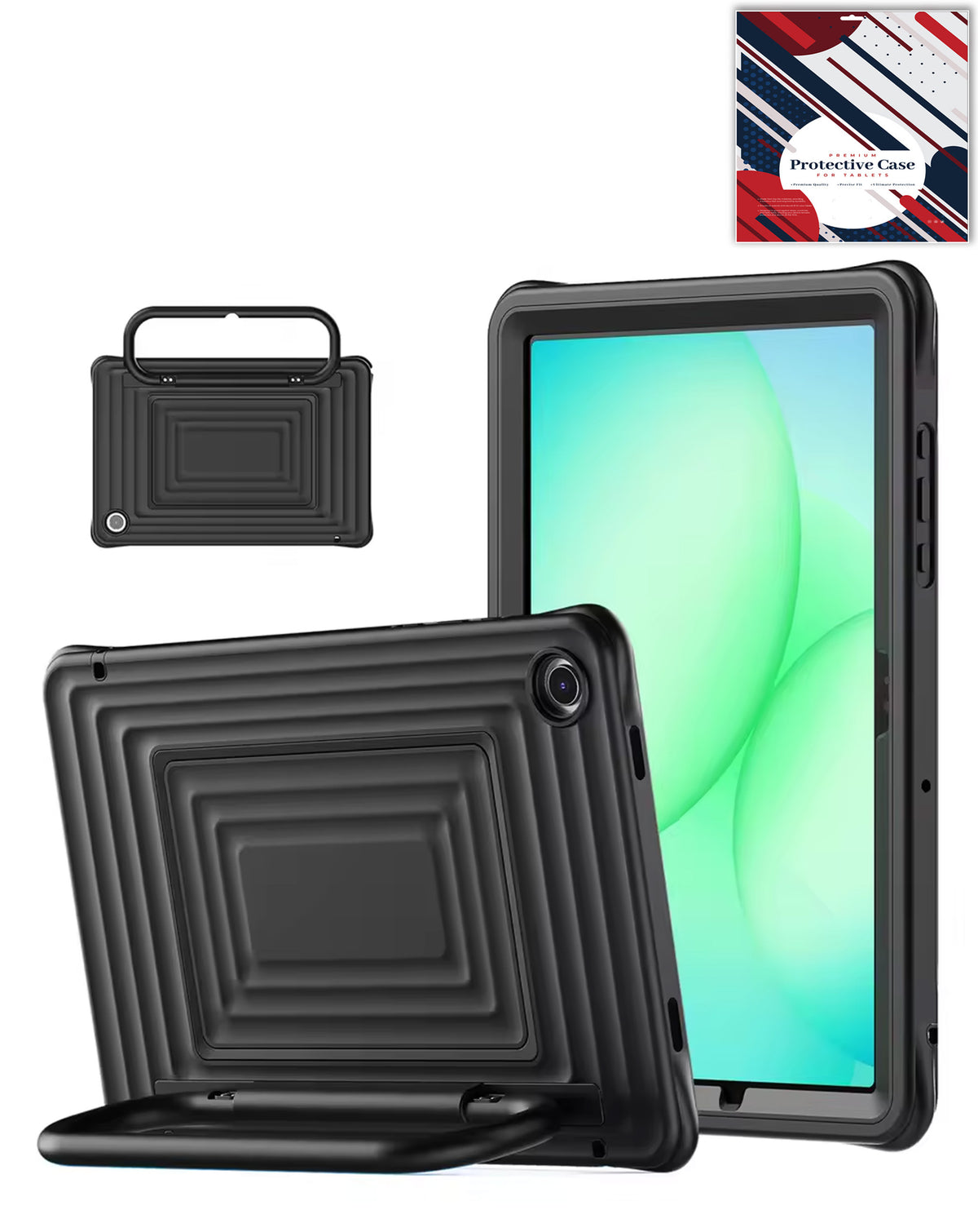 Kickstand Case for Galaxy Tab A9 Plus / Tab A11 Plus — Black