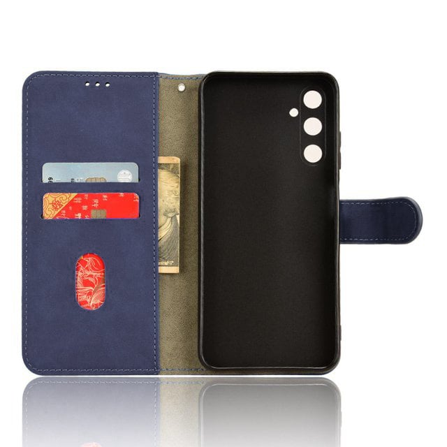 Wallet Leather Case for Galaxy A05S — Blue