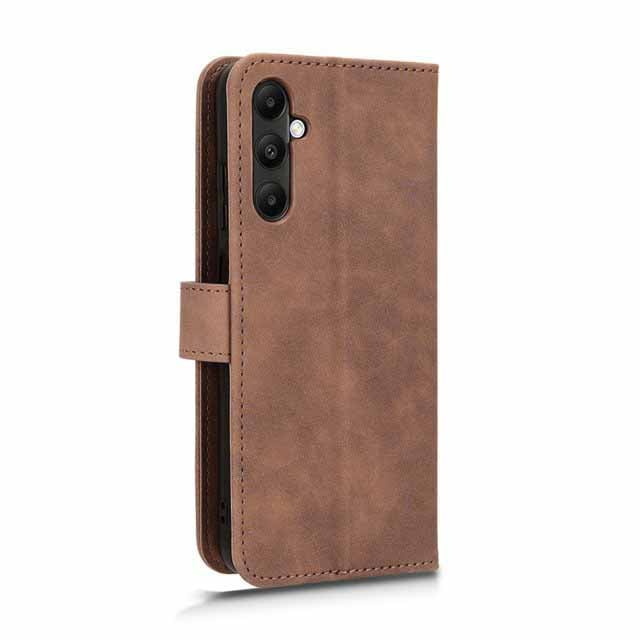 Wallet Leather Case for Galaxy A05S — Brown