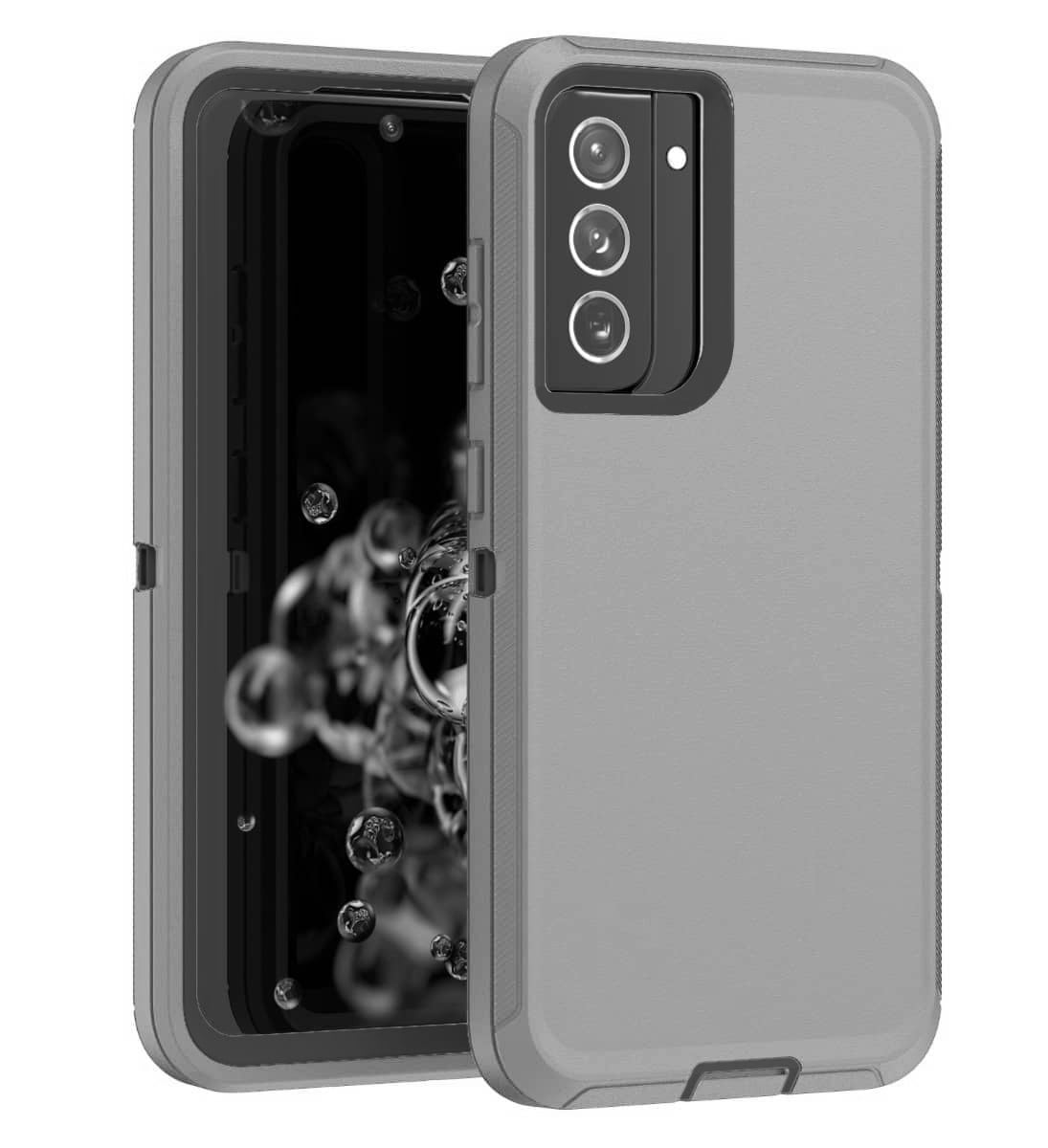 Heavy-Duty Shockproof Case for Galaxy A51 — Dark Gray & Black