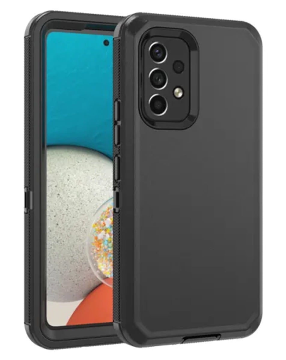 Heavy-Duty Shockproof Case for Galaxy A53 — Black