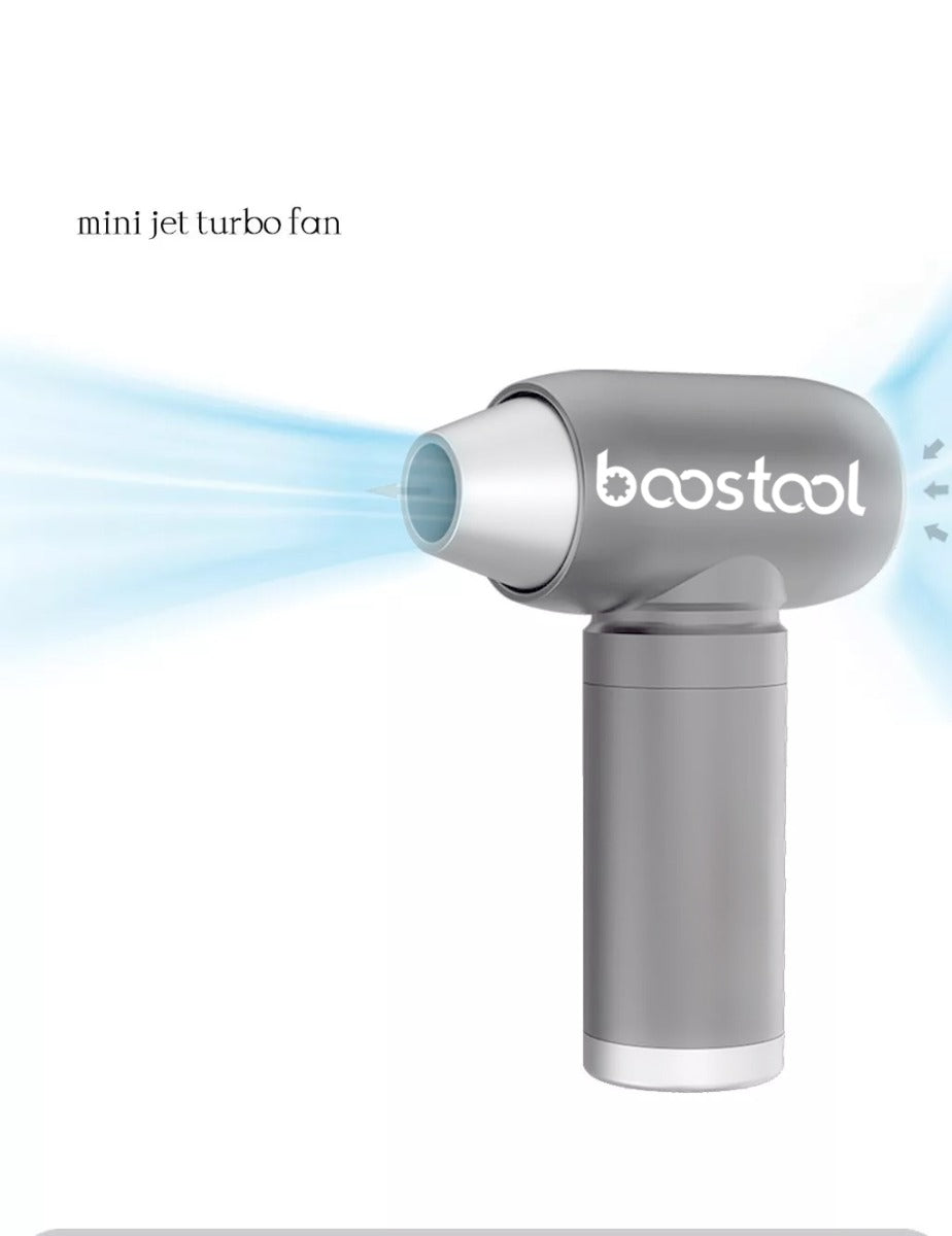 Boostool Electric Mini Portable Turbo Fan with Vacuum Head