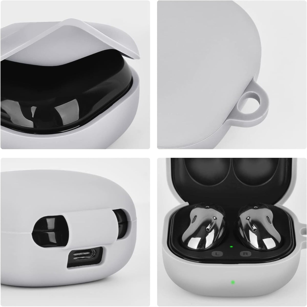 Protective Case for Galaxy Buds Pro / Buds 2 Pro / Buds 2 / Buds FE / Buds Live — Gray