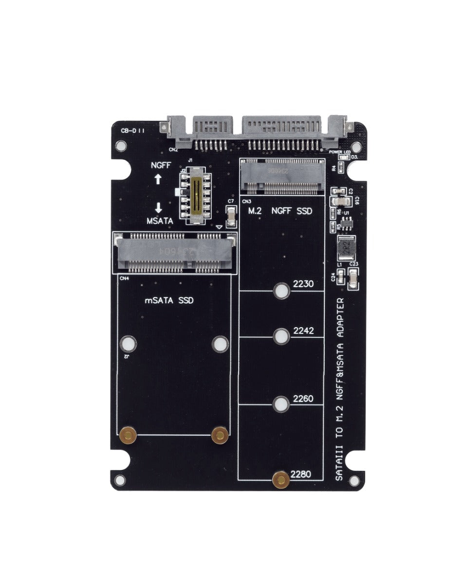 PCI-e mSATA to 2.5" SATA Adapter with Cover