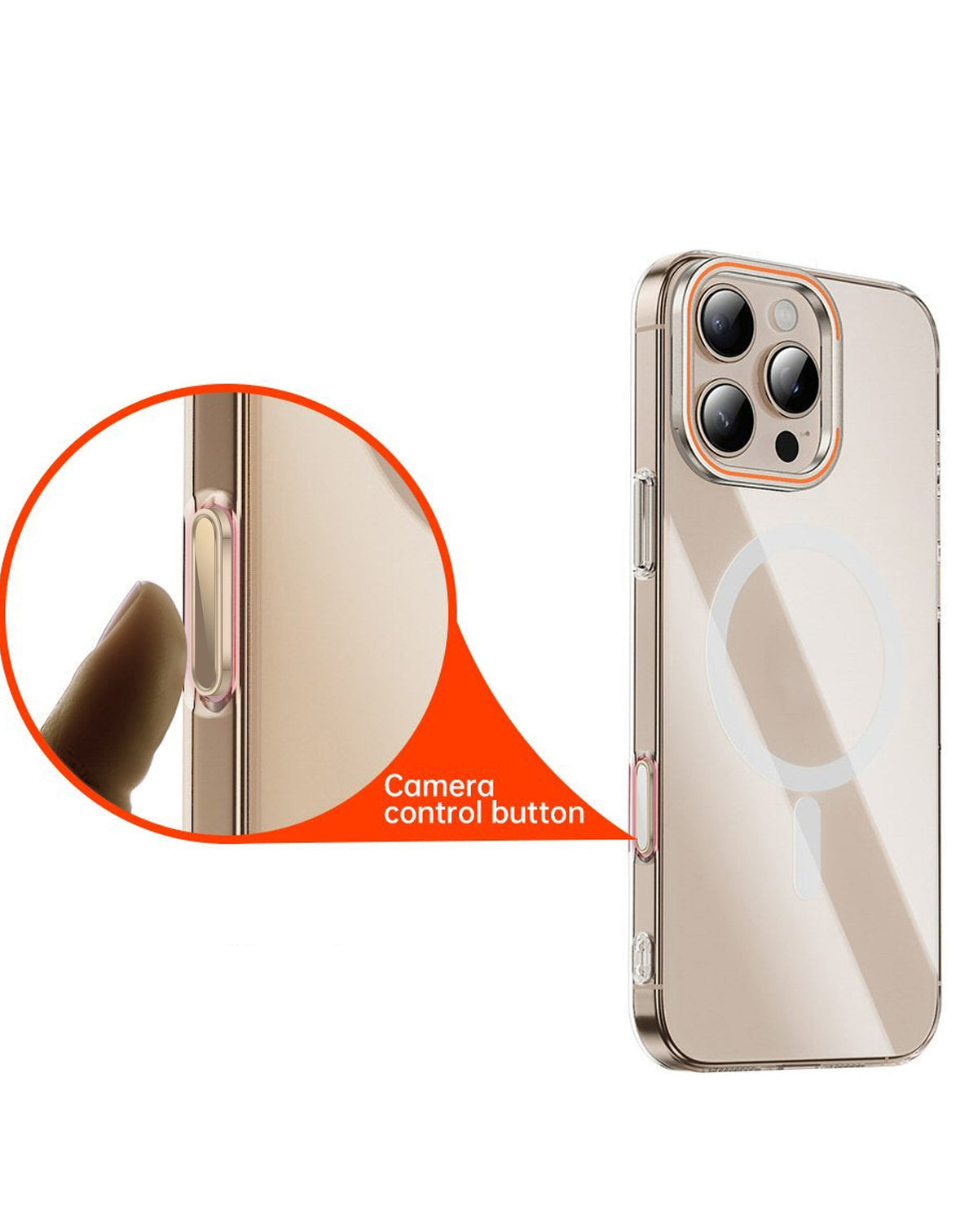 Protective Case for iPhone 16 Series — Gold