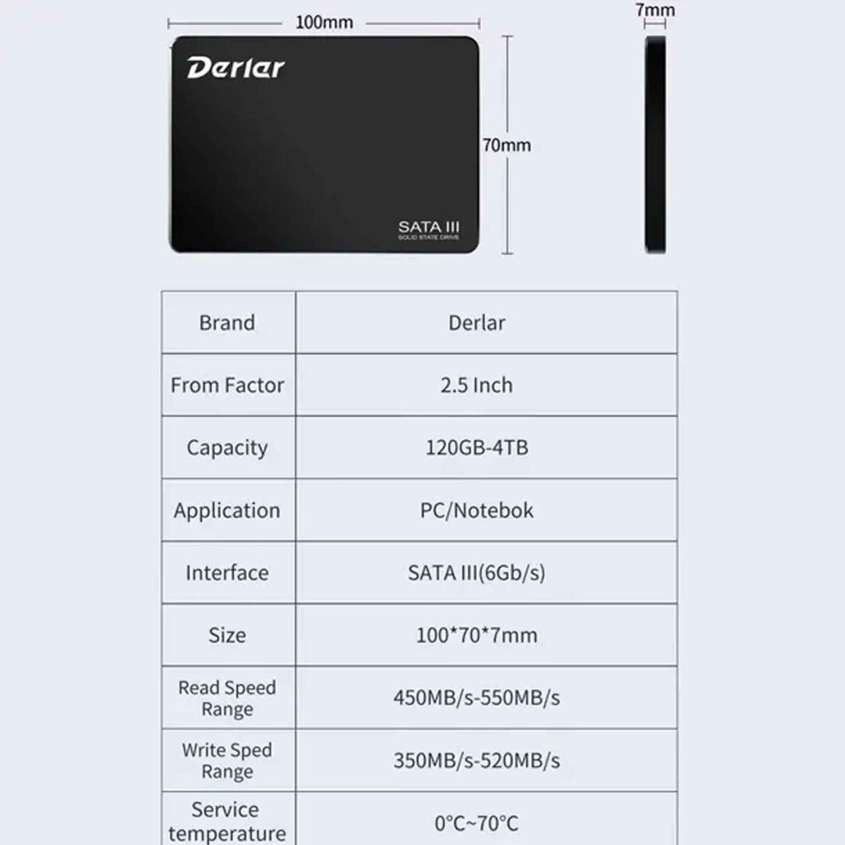 Derlar DL-500 2.5'' 1TB SSD
